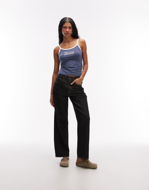 Dickies Vernal logo vest in dark blue, 2 of 4