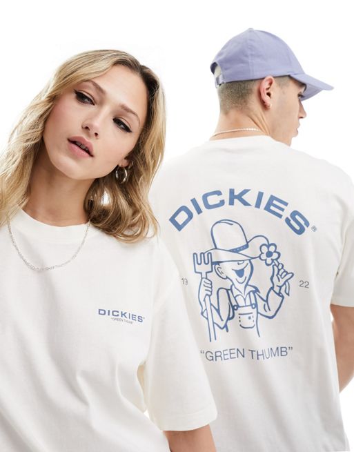 Dickies - Wakefield - T-shirt met print op de achterkant in gebroken wit
