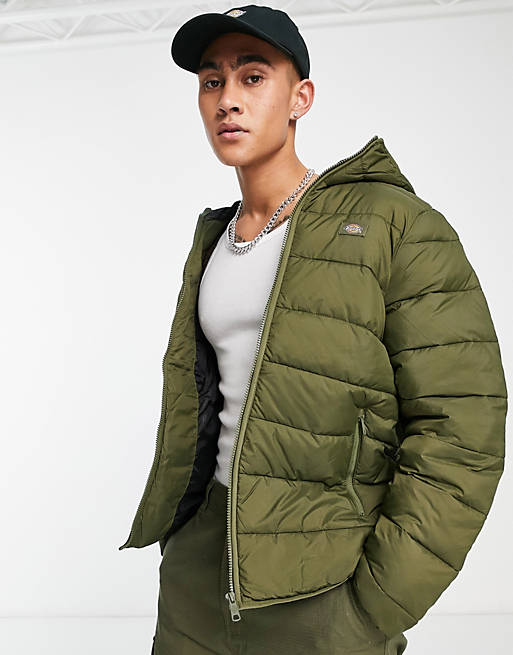Dickies Waldenburg mid layer jacket in khaki | ASOS