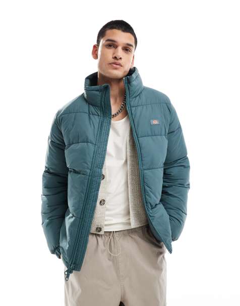 Dickies waldenburg puffer coat in dark green - view 1
