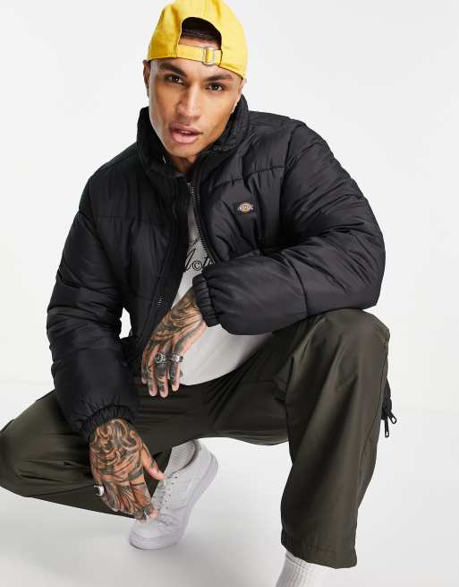 Dickies Waldenburg puffer jacket in black | ASOS