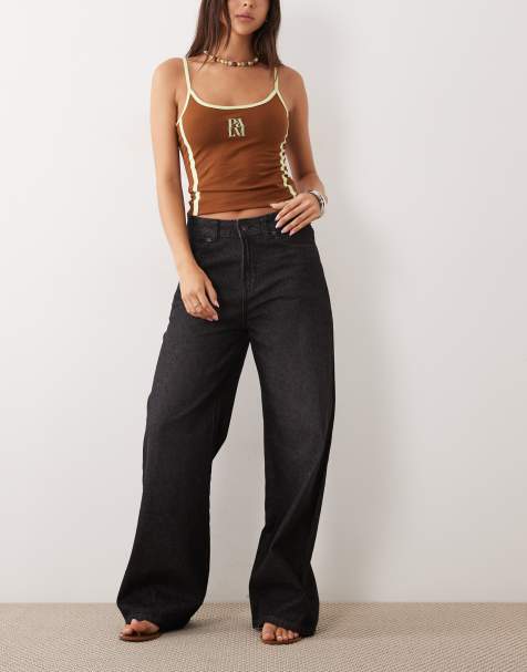 Dickies – Weite Baggy-Jeans in verblasster schwarzer Waschung - view 1