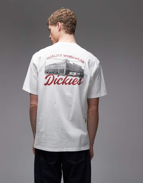 Dickies Wellsville backprint t-shirt in white