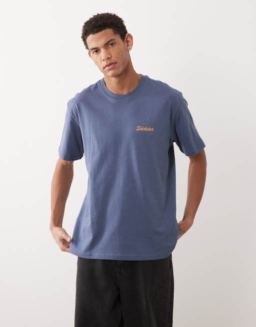 Dickies – Wellsville – Blå t-shirt med tryck baktill, 5 av 5