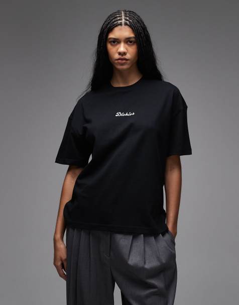 Dickies – Wellsville – Czarny T-shirt o fasonie boyfriend - view 1