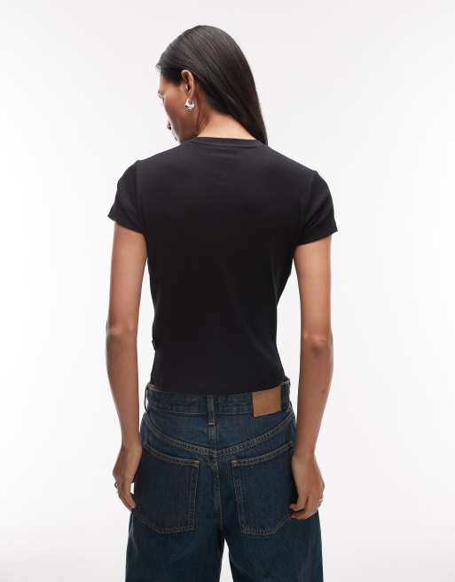 Dickies – Wellsville – Knapp geschnittenes T-Shirt in Schwarz, 4 von 4