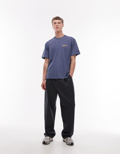 Dickies – Wellsville – T-Shirt in Blau mit Rückenprint, 2 von 5