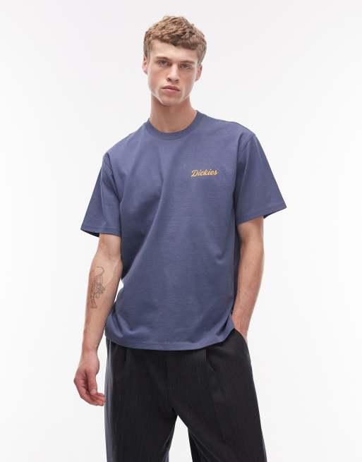 Dickies – Wellsville – T-Shirt in Blau mit Rückenprint, 3 von 5