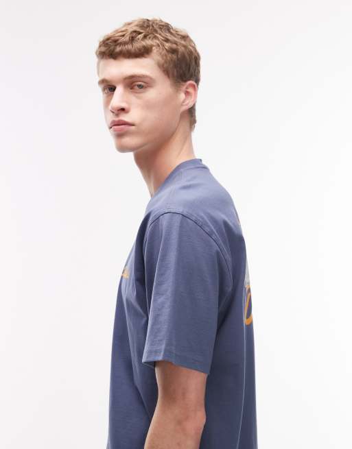 Dickies – Wellsville – T-Shirt in Blau mit Rückenprint, 4 von 5