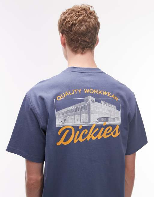 Dickies – Wellsville – T-Shirt in Blau mit Rückenprint, 5 von 5