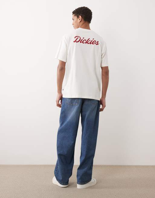 Dickies - Wellsville - T-shirt met print op de rug in wit, 2 van 5