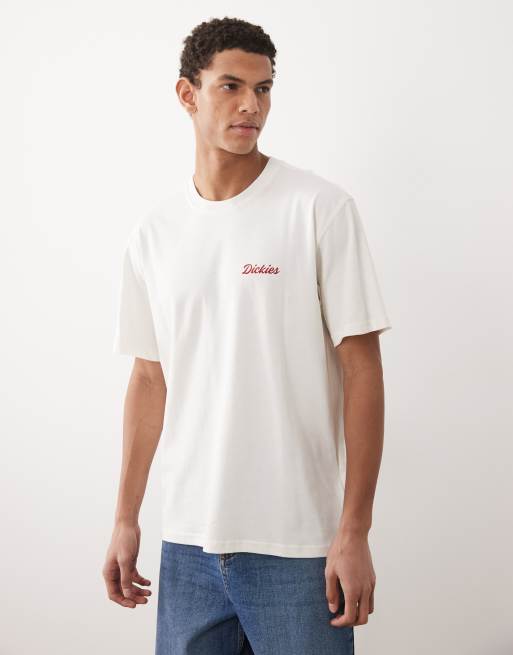 Dickies - Wellsville - T-shirt met print op de rug in wit, 5 van 5