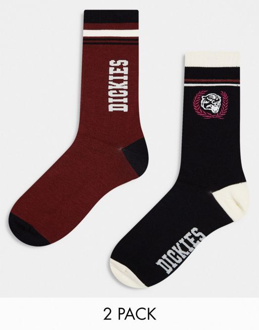 Dickies – Westmoreland – 2er-Pack Socken in Weiß