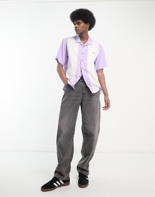 Dickies – Westover – Kurzärmliges Hemd in Flieder mit