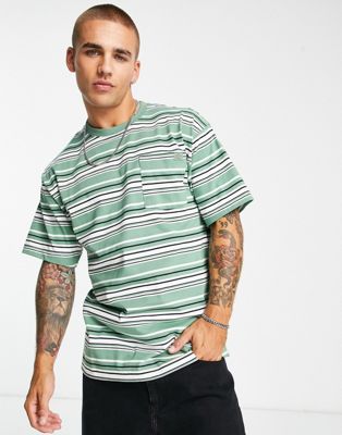 Dickies Westover Stripe t-shirt in green