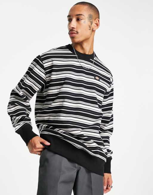 Dickies Westover striped sweatshirt in white | ASOS