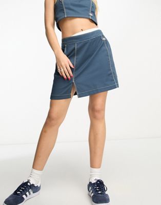 Dickies whitford skirt in blue CO ORD