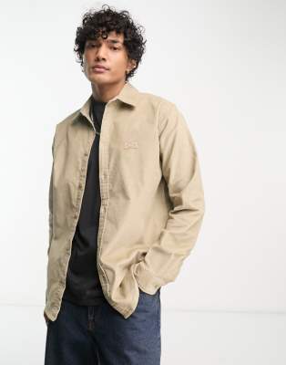 Dickies Wilsonville corduroy shirt in desert sand-Neutral