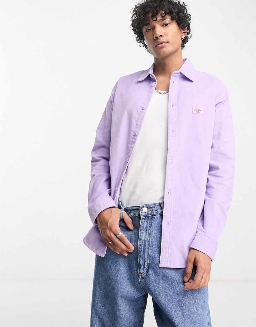 Dickies Wilsonville Cord Shirt In Lilac-purple
