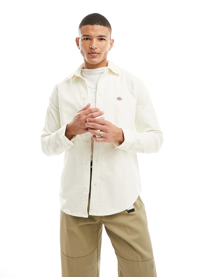 Dickies wilsonville cord shirt in off white