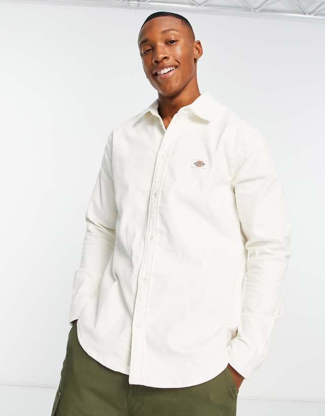 Dickies - wilsonville long sleeve shirt in off white