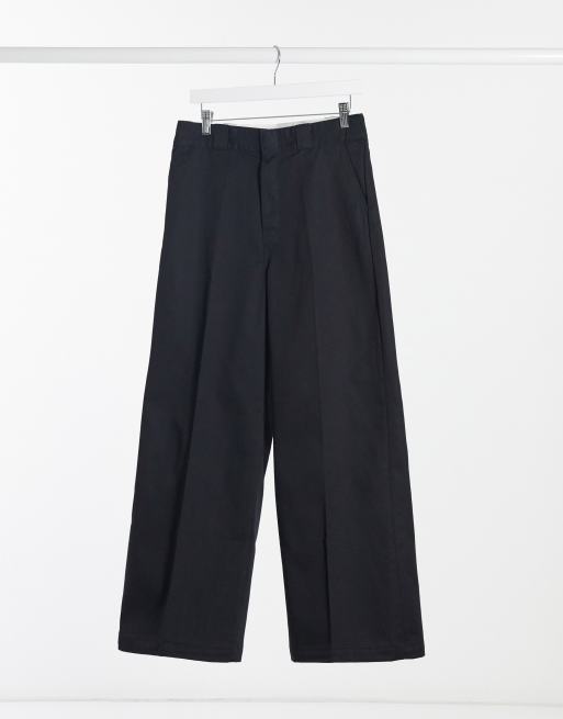 Dickies Winnsboro wide leg pant in black | ASOS