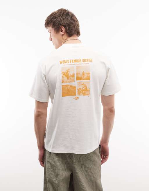 Dickies – Wolfhurst – T-Shirt in Wollweiß mit Rückenprint, 3 von 5