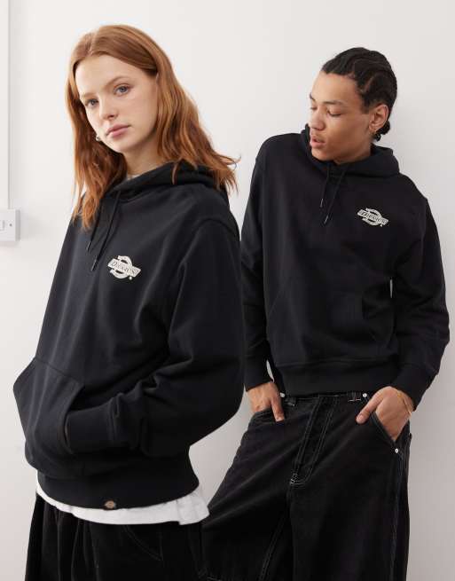 Dickies wood logo back print hoodie in black, 3 of 4