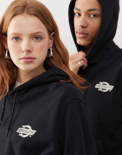 Dickies wood logo back print hoodie in black, 4 of 4