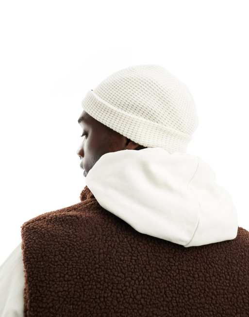 Dickies - Woodworth - Beanie met wafelstructuur in ecru, 2 van 4