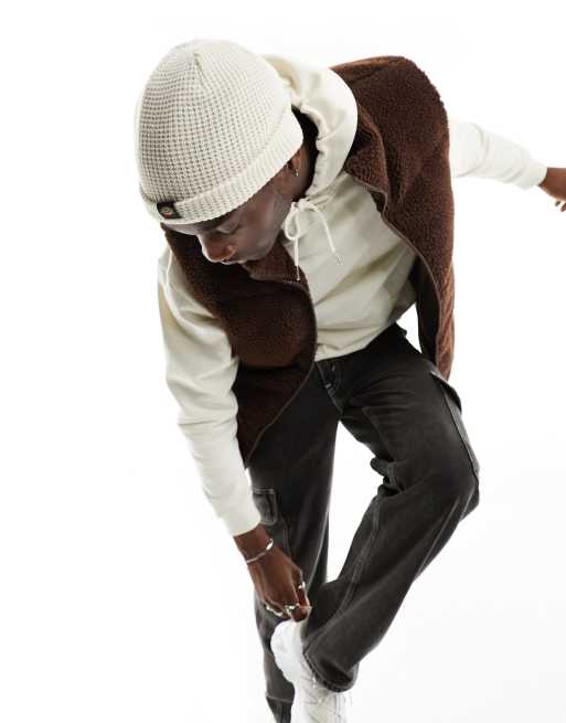 Dickies - Woodworth - Beanie met wafelstructuur in ecru, 3 van 4