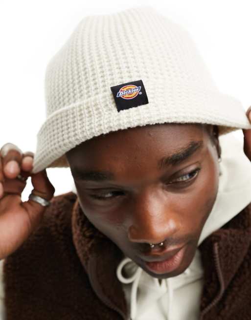 Dickies - Woodworth - Beanie met wafelstructuur in ecru, 4 van 4
