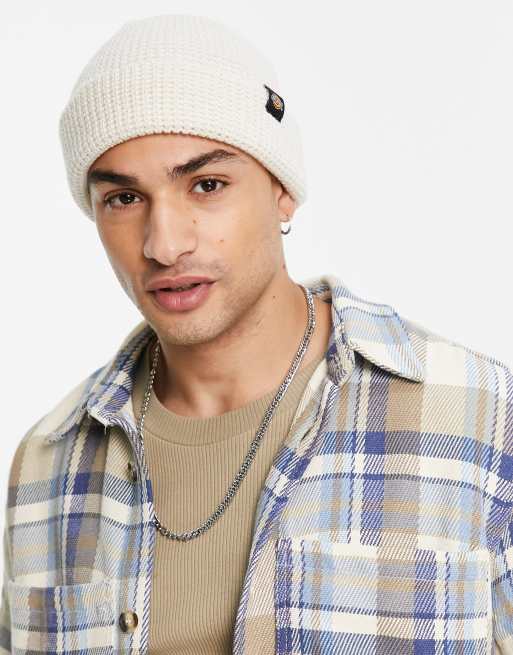 Dickies - Woodworth - Beanie met wafelstructuur in wit
