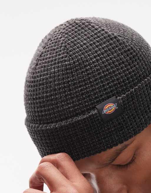 Dickies - Woodworth - Beanie met wafeltextuur in zwart, 2 van 3