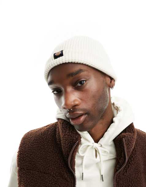 Dickies – Woodworth – Czapka beanie w kolorze ecru o waflowym splocie - view 1