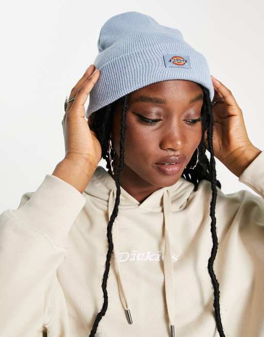Dickies Woodworth waffle beanie in blue ASOS