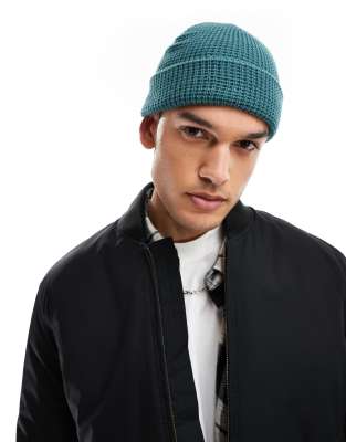 Dickies Woodworth waffle beanie in dark green