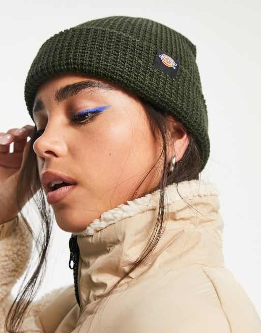 Dickies Woodworth waffle beanie in khaki