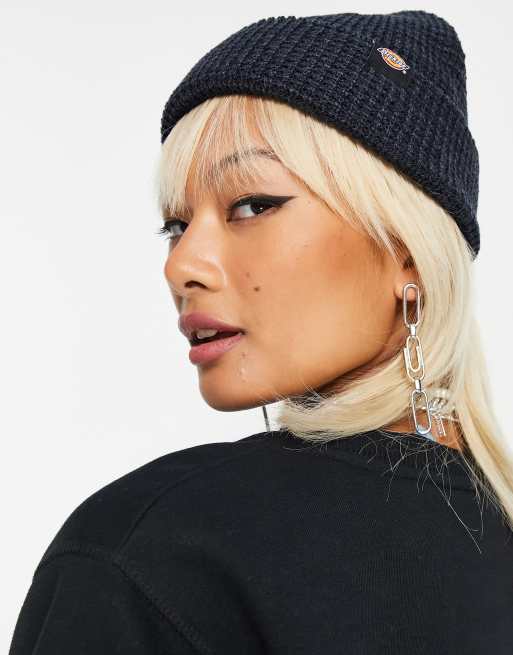 Dickies Woodworth waffle beanie in navy