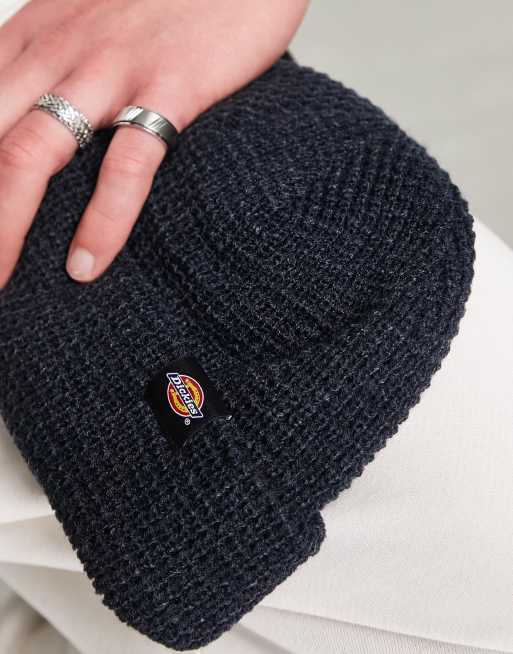 Dickies Woodworth waffle beanie in navy, 4 of 4