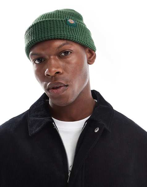Dickies Woodworth waffle cap in dark green - view 1