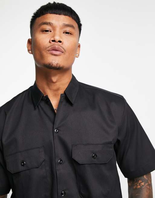 Dickies Work short sleeve work shirt in black