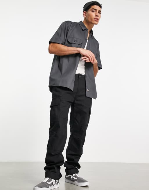 Dickies Work short sleeve shirt in gray