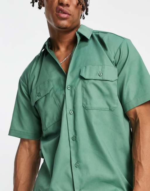 green dickies work shirt