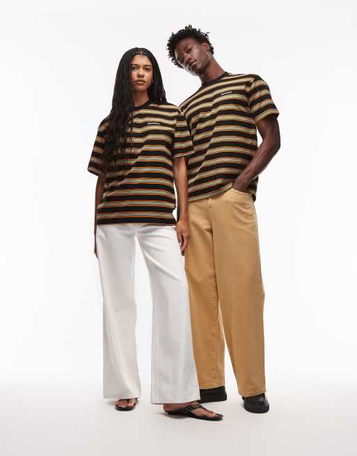 Dickies – York – Svart och grönrandig t-shirt i kraftigt material, 3 av 4