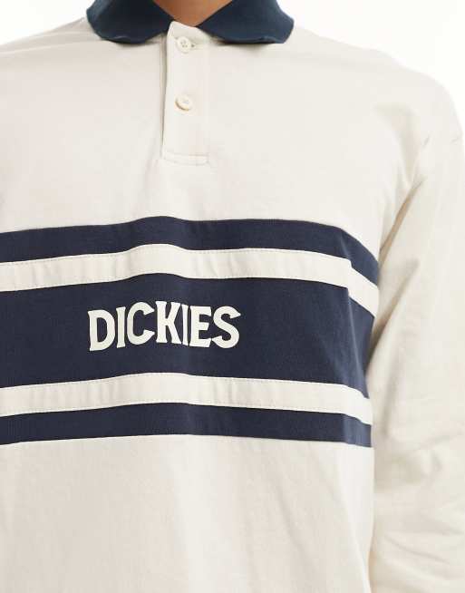 Dickies - Yorktown - Polo de rugby à manches longues - Crème, 2 de 4