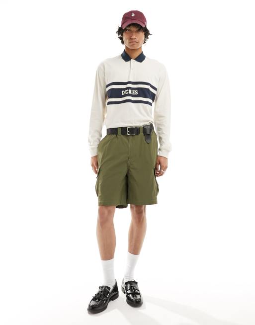 Dickies - Yorktown - Rugbyshirt met lange mouwen in crème, 3 van 4