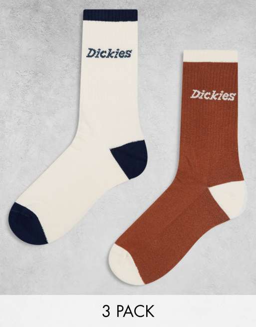 Dickies – Zestaw dwóch par skarpetek w kolorach neutralnych