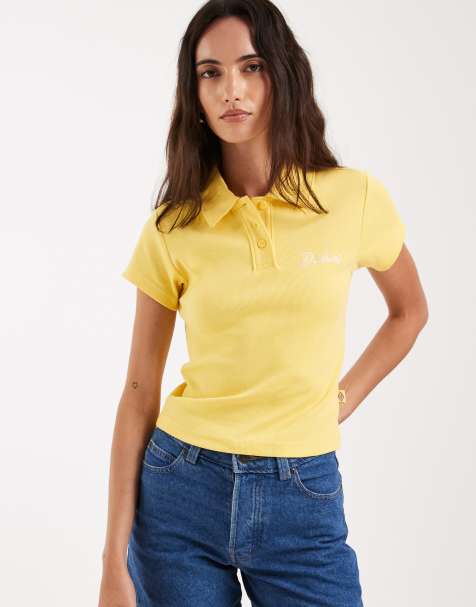 Dickies – Żółta dopasowana koszulka polo - view 1