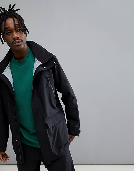 Didriksons 1913 Alfred Parka Jacket In Black | ASOS